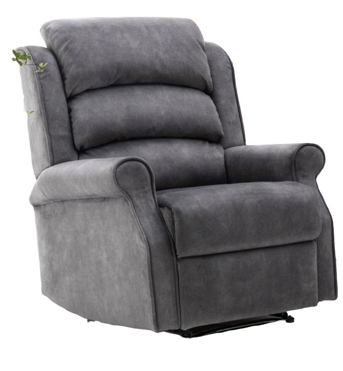 Penrith Grey Fabric 3+1+1 Seater Electric Recliner Sofa Suite