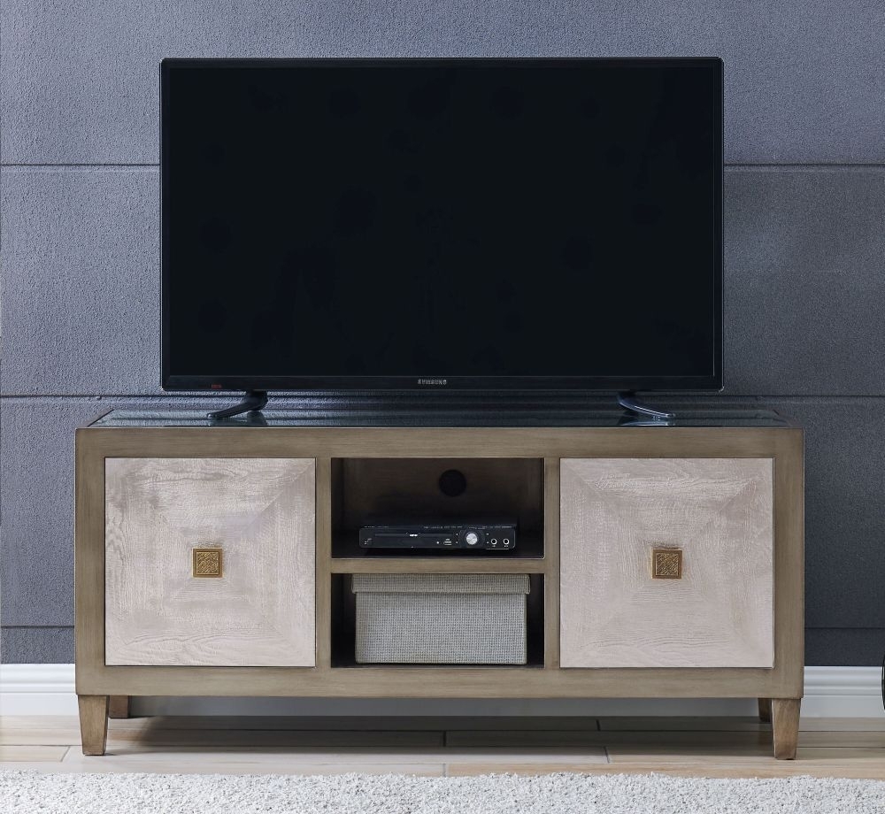 Buy Belfast TV Unit with Glass Top The Furn Shop